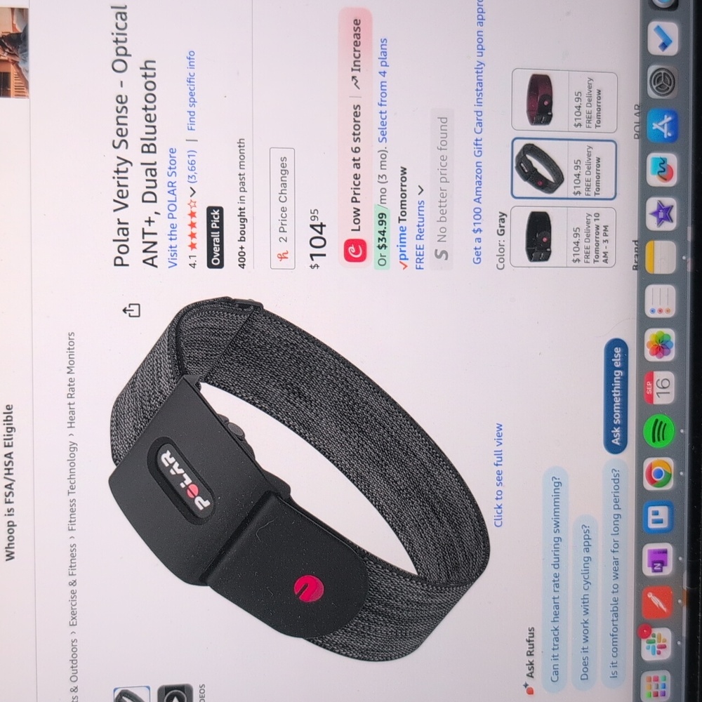 New Polar Heart Rate Monitor Arm Band Strap